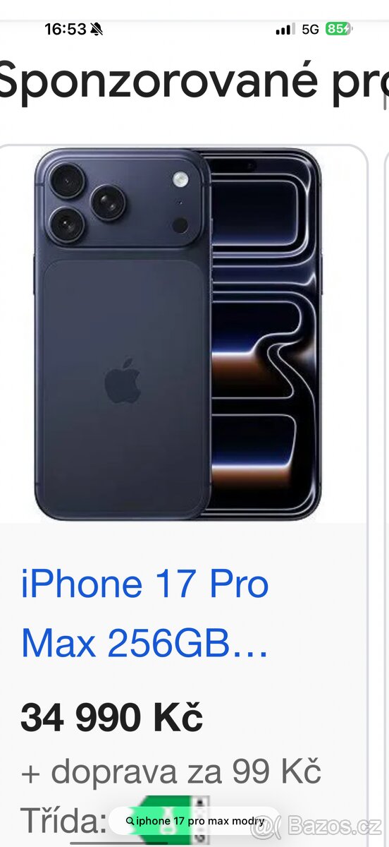 Apple Iphone 17 pro max 256Gb