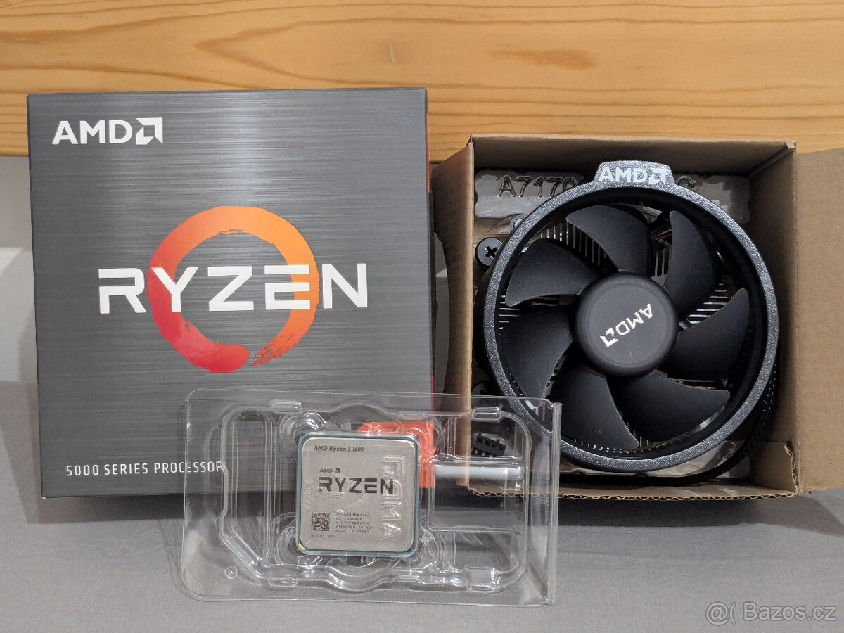 AMD Ryzen 5 1600, 3,2GHz + Nový AMD Wraith Stealth