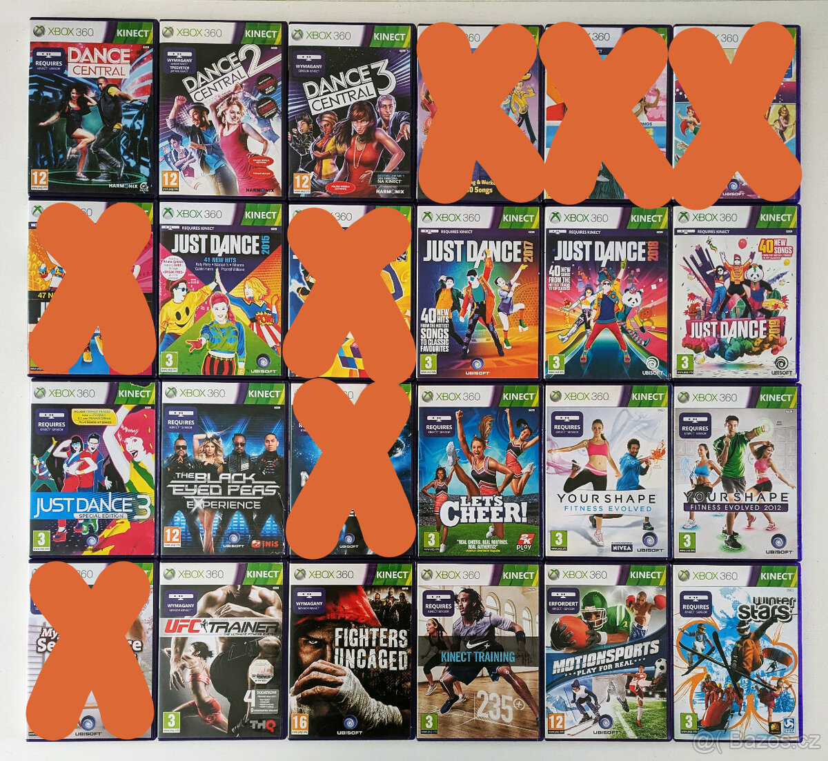 Kinect hry na Xbox 360 Praha