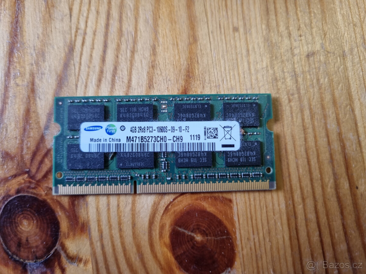 4GB DDR3 1333 MHz Samsung SO-DIMM do notebooku