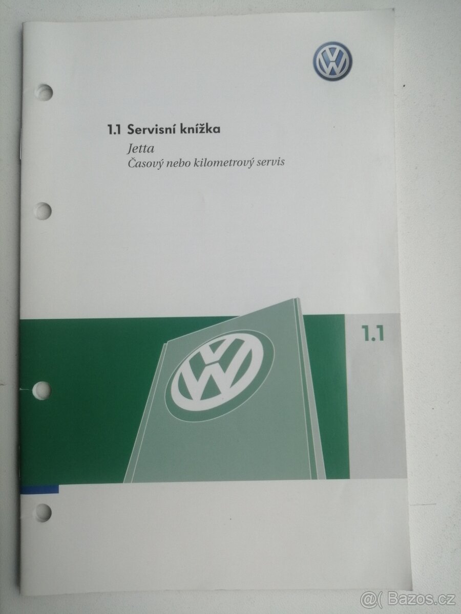 Servisní knížka VW Jetta