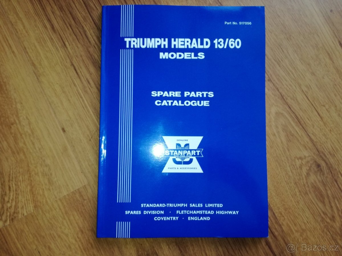 Triumph Herald 13/60 katalog náhradních dílů
