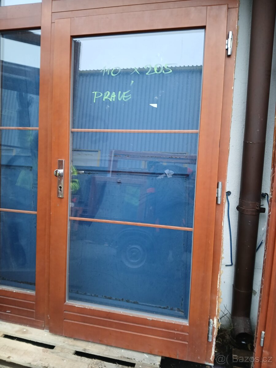 Prodám použité dřevěné EURODVEŘE.