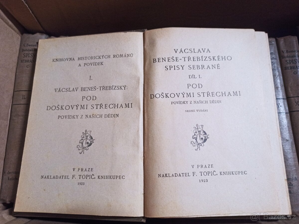 Sebrane spisy Václav Beneš Třebízský - r. 1923