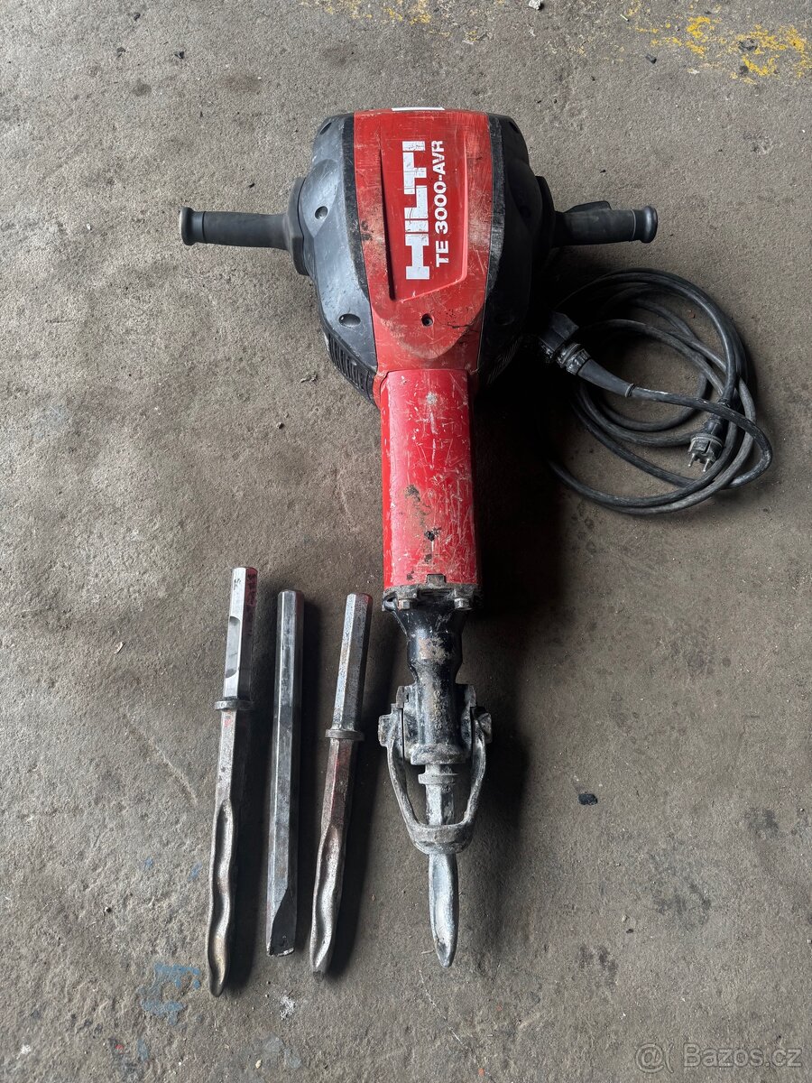 Bourací kladivo Hilti TE 3000 AVR + 4x oškrt
