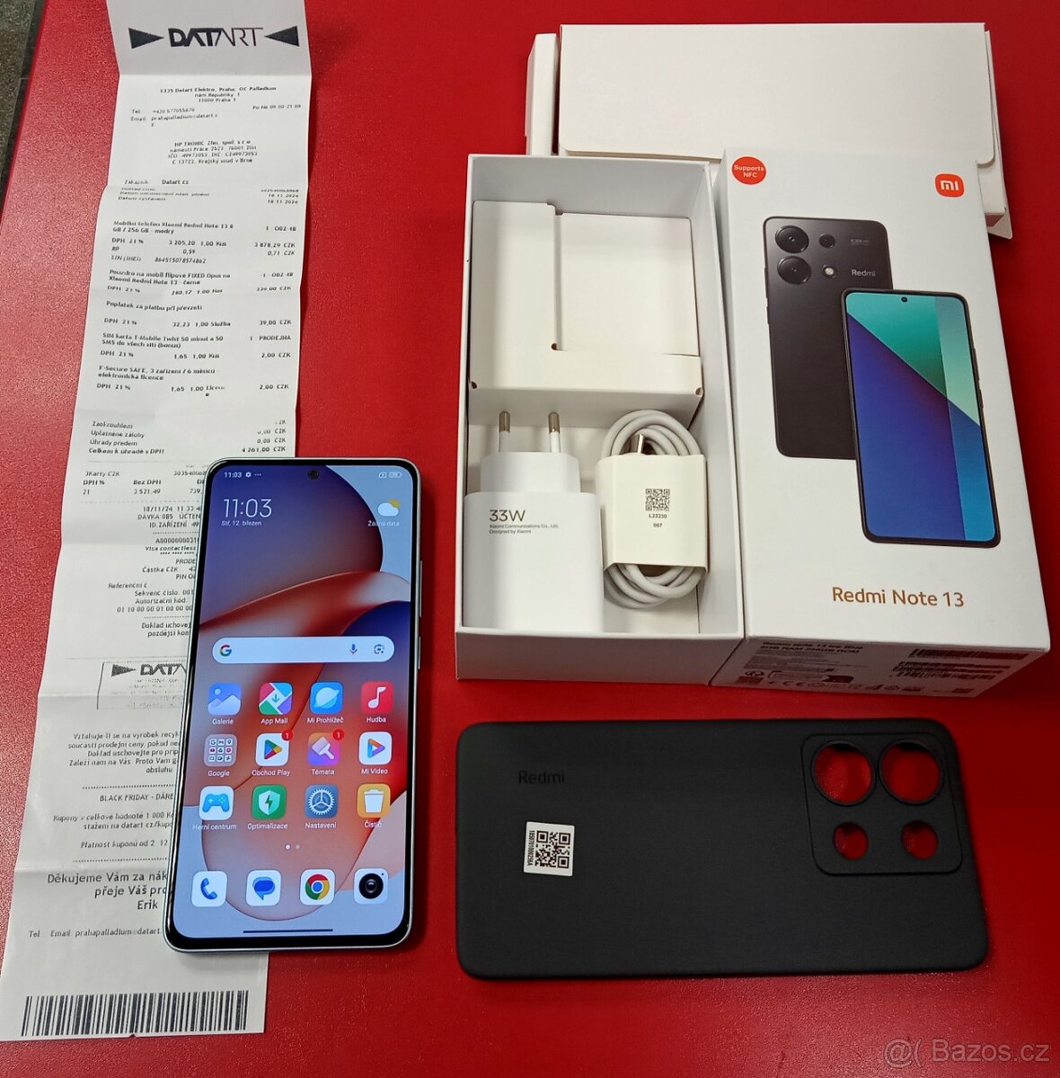 Xiaomi Redmi Note 13 8GB/256GB záruka 20 měs. Datart