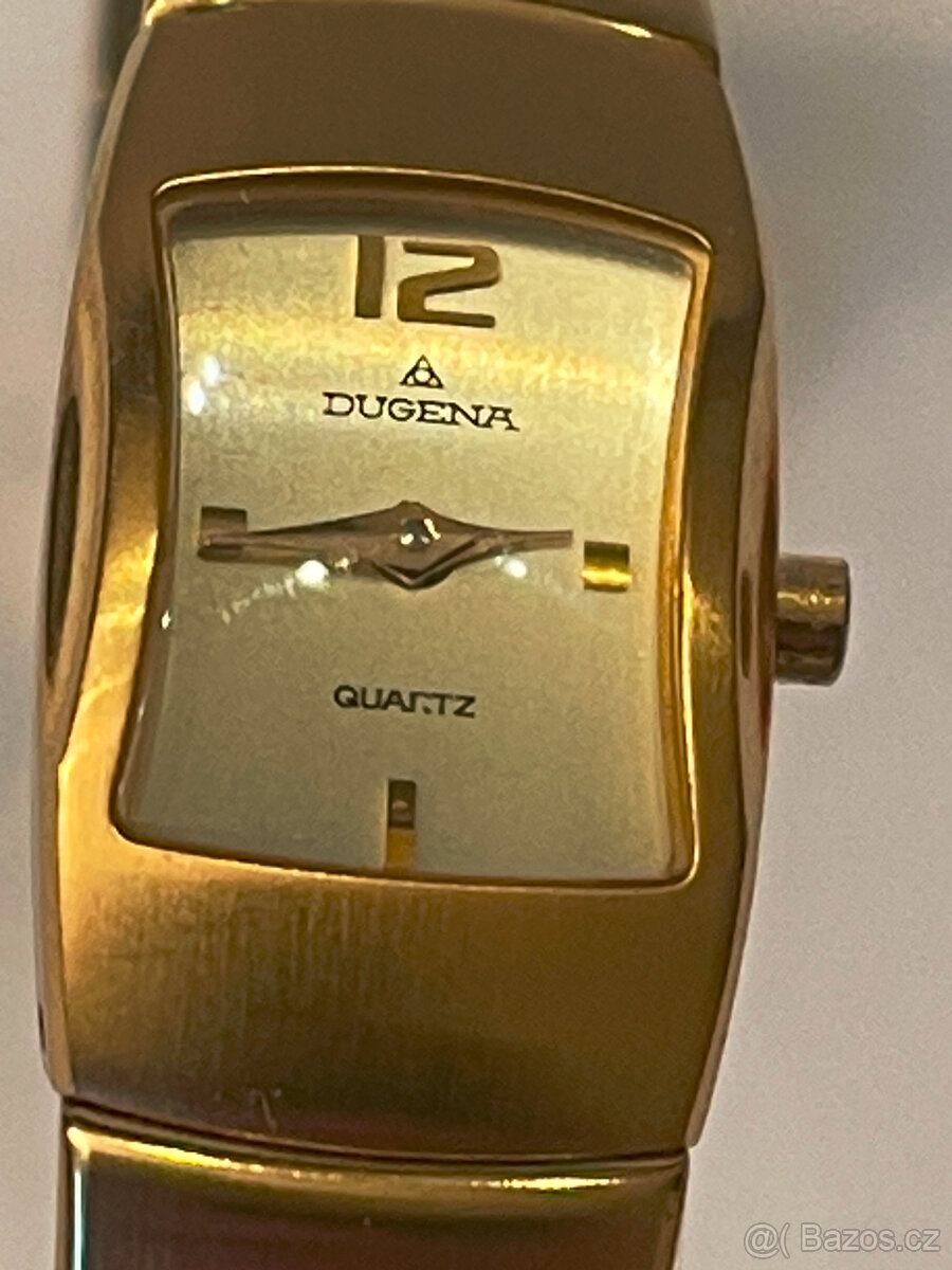 Dámské pozlacené neměcké hodinky Dugena