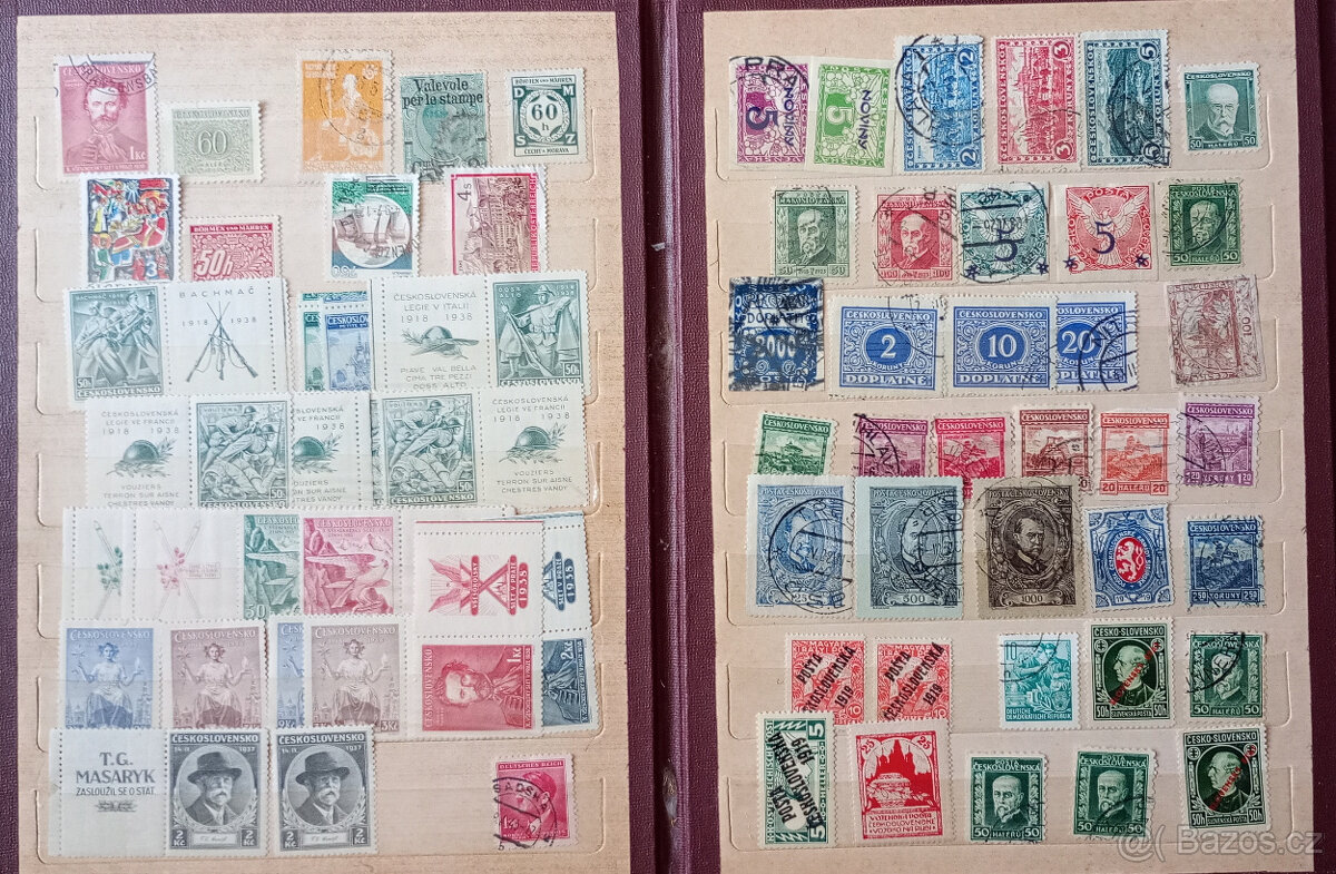 Malá sbírka známek ČSR 1918 - 1945