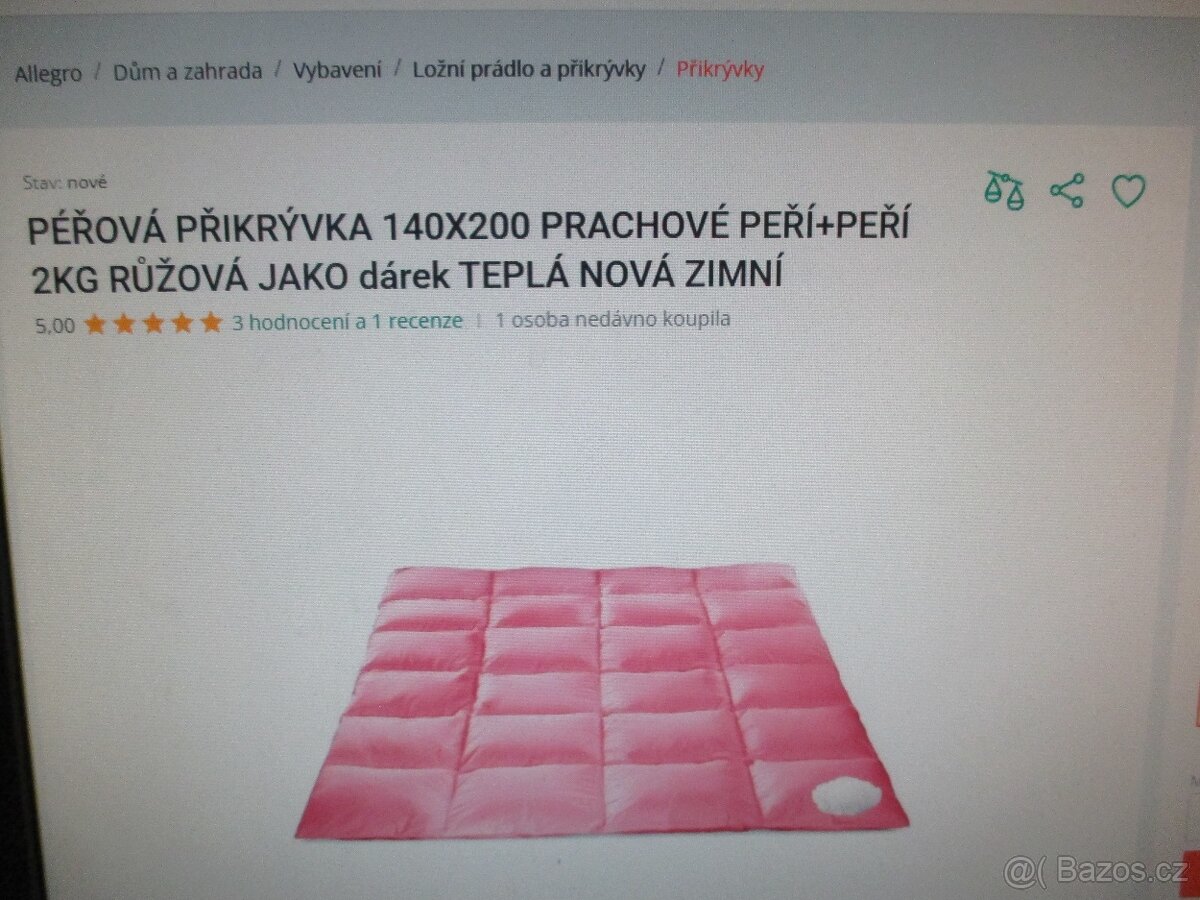 NOVÁ péřová deka