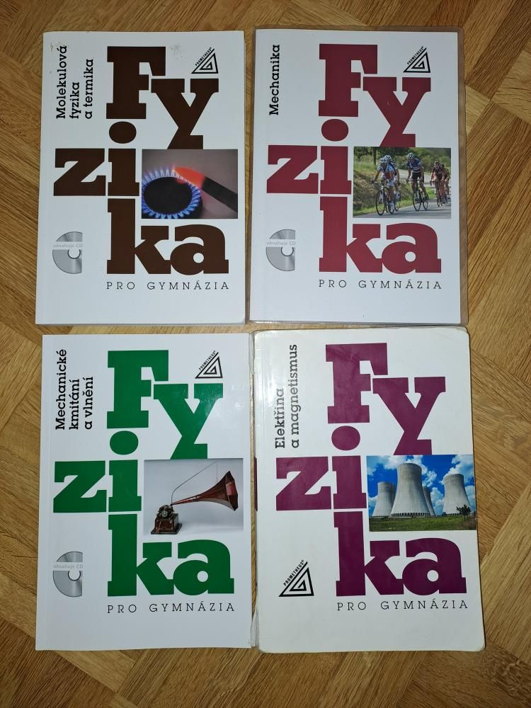 učebnice Fyzika pro gymnázie - 4 kusy
