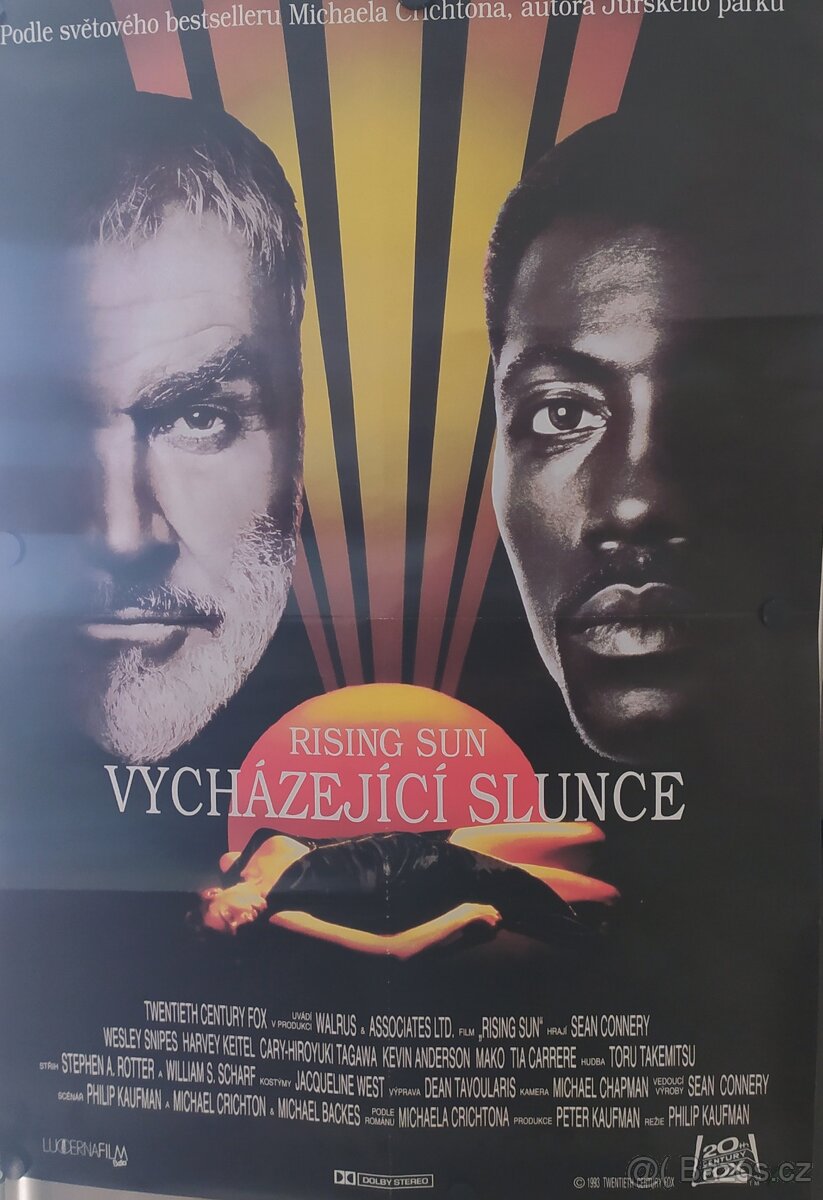 Filmové plakáty- Sean Connery- Vycházející slunce vel. A1