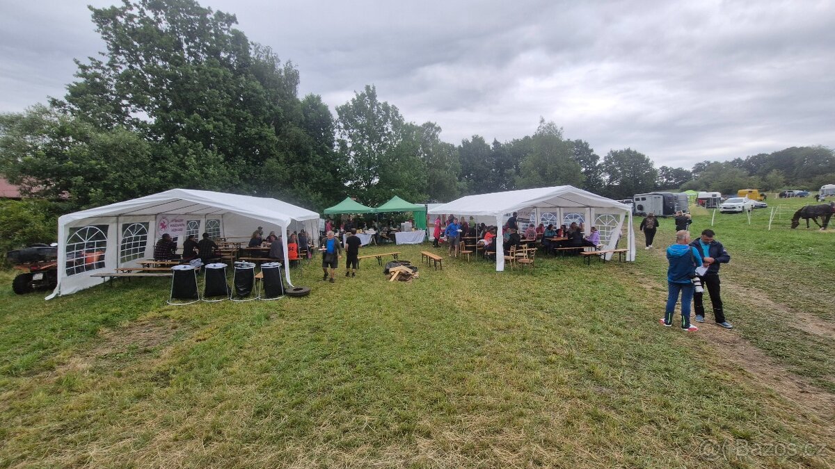 Zapůjčení 2x pártystan / svatební stan 10x5m na víkend