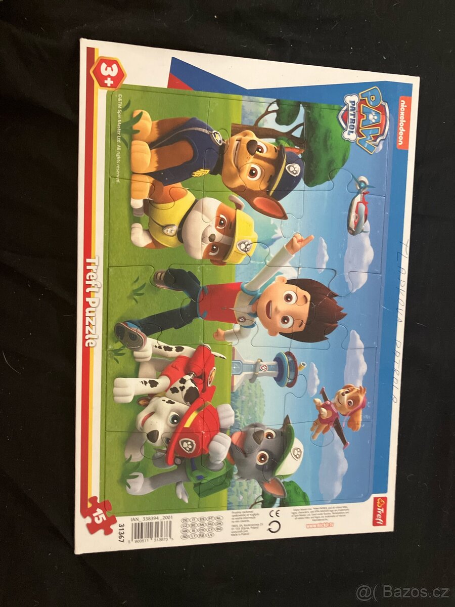 Puzzle Tlapkova patrola 15 dilku