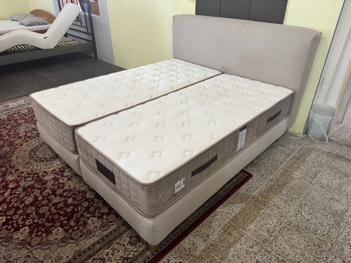 Luxusní boxspring postel IKEA mjolvik 180x200