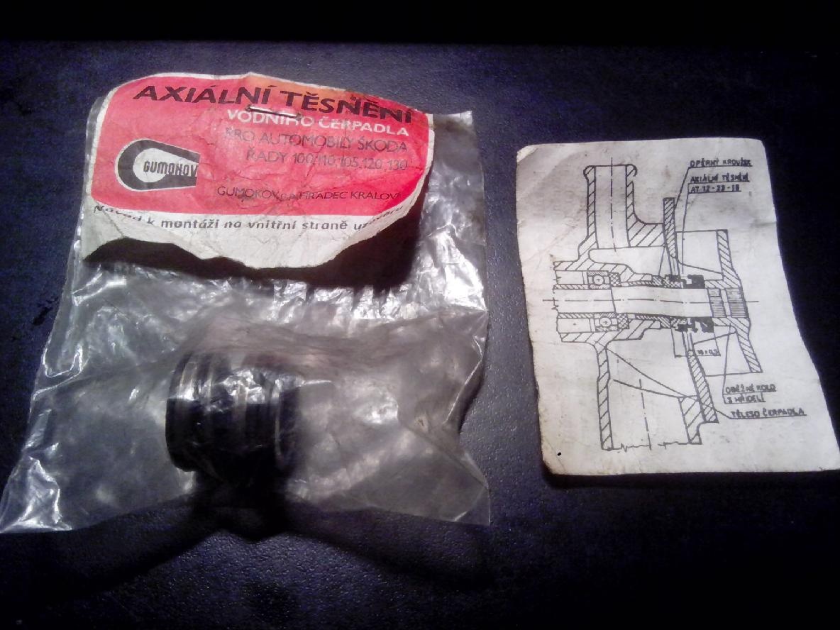 Axiální těsnění vodního čerpadla pro Škoda 100 - 130