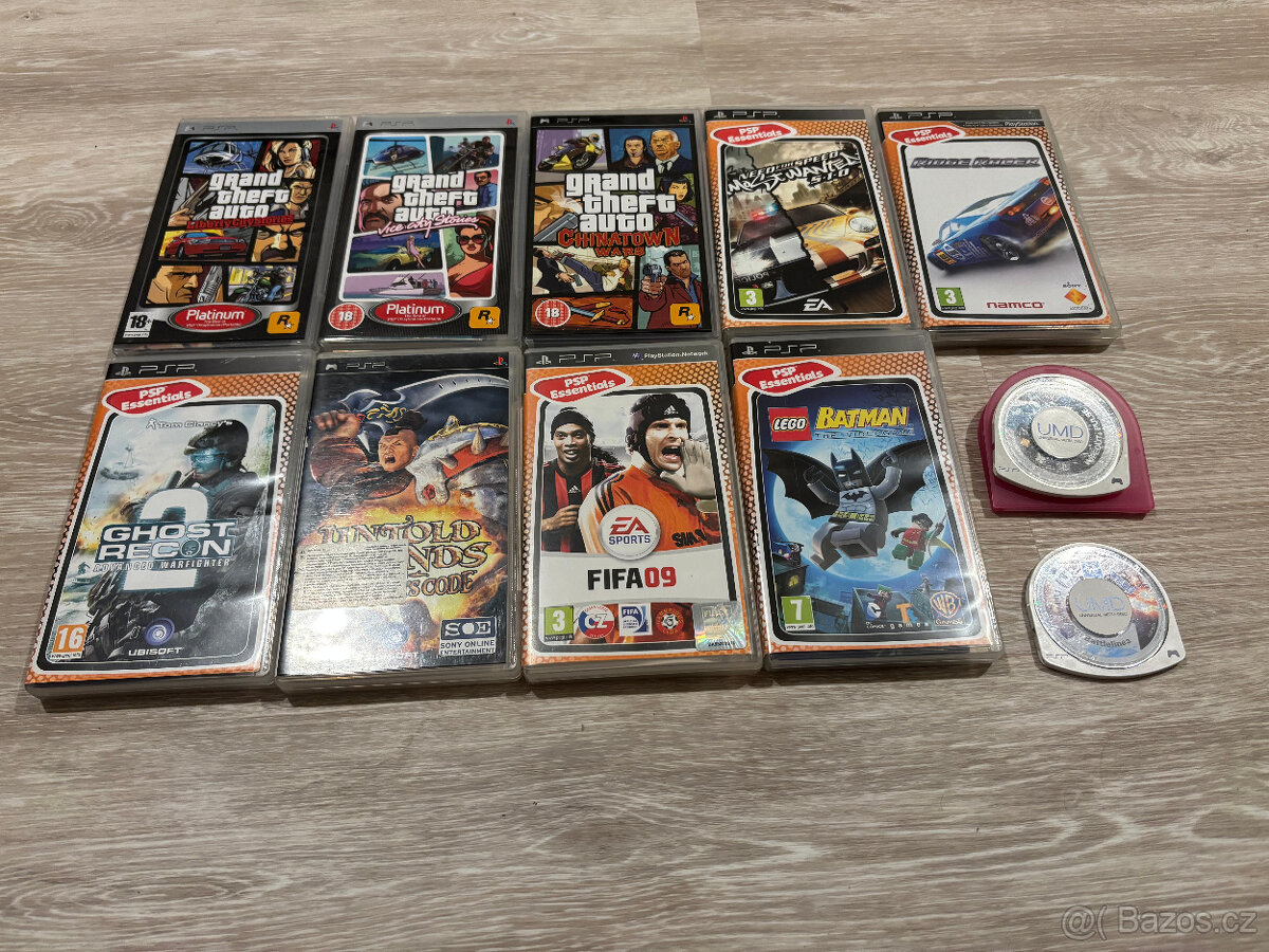 Hry na PSP - Playstation Portable - GTA, Need for speed...