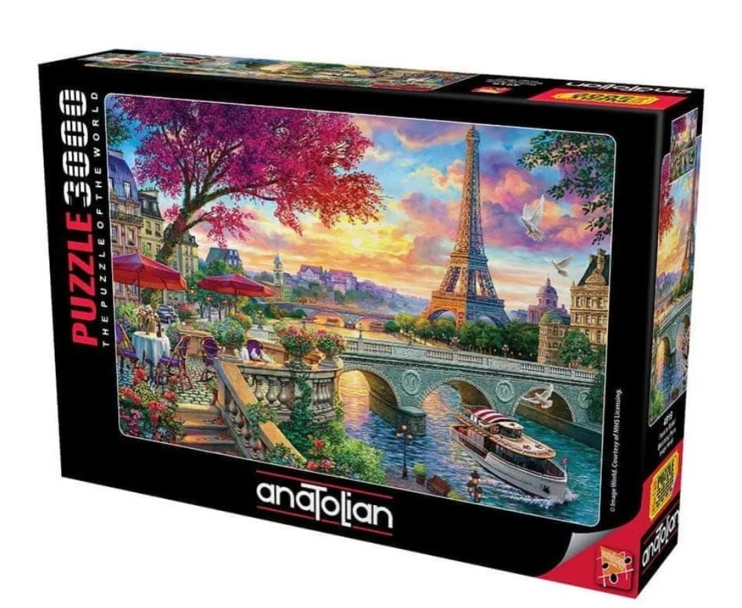 NOVE Anatolian Puzzle Rozkvetlá Paříž 3000 dílků