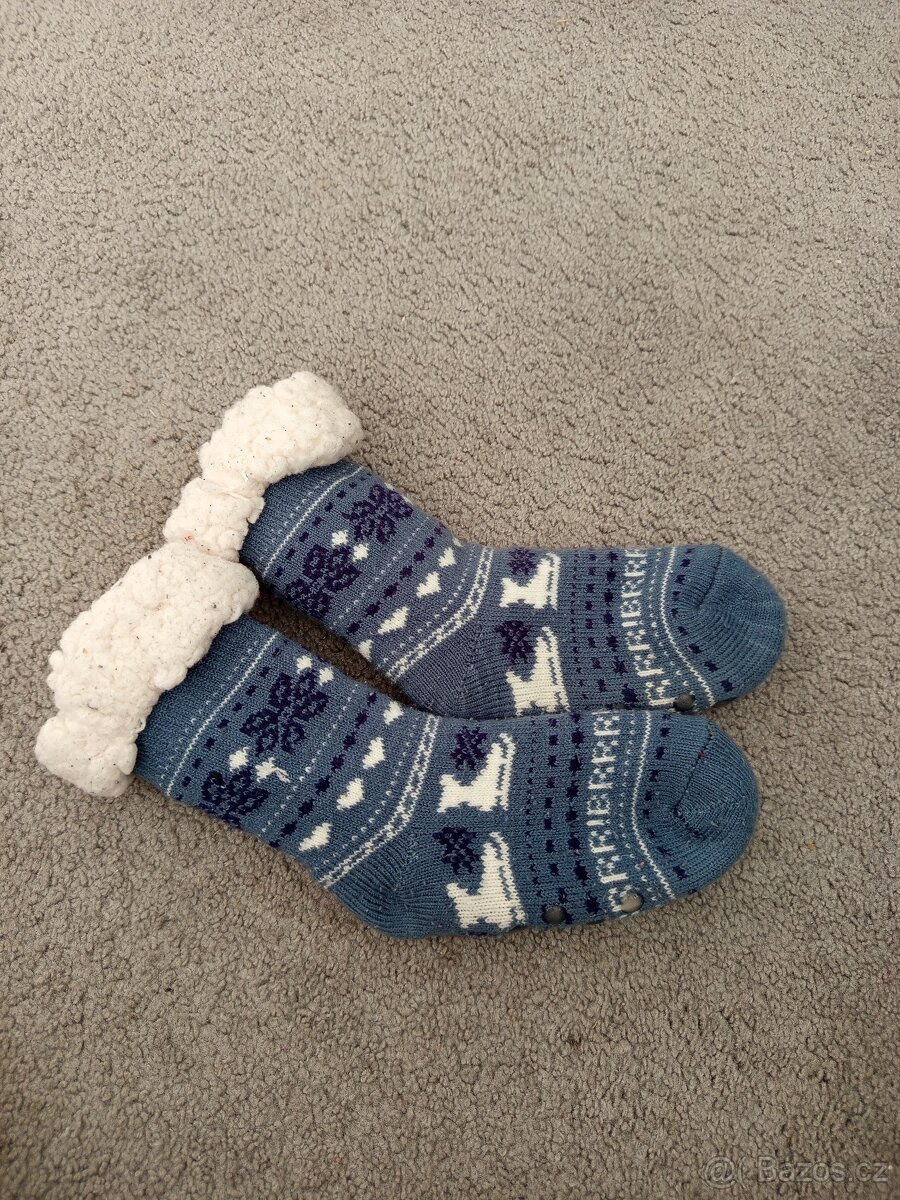 Teplé ponožky vel.24/25