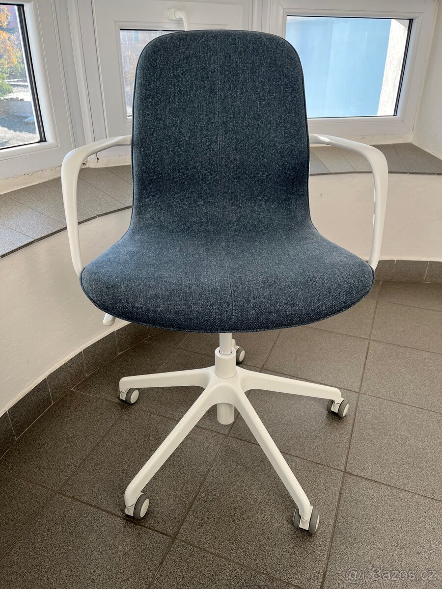 kancelářská židle IKEA Langfjall - šedomodrá