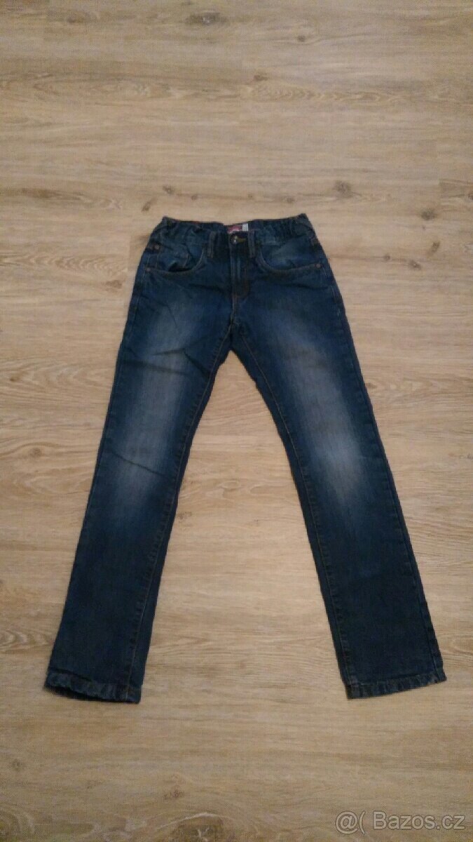 Zateplené chlapecké džíny C&A, vel.146