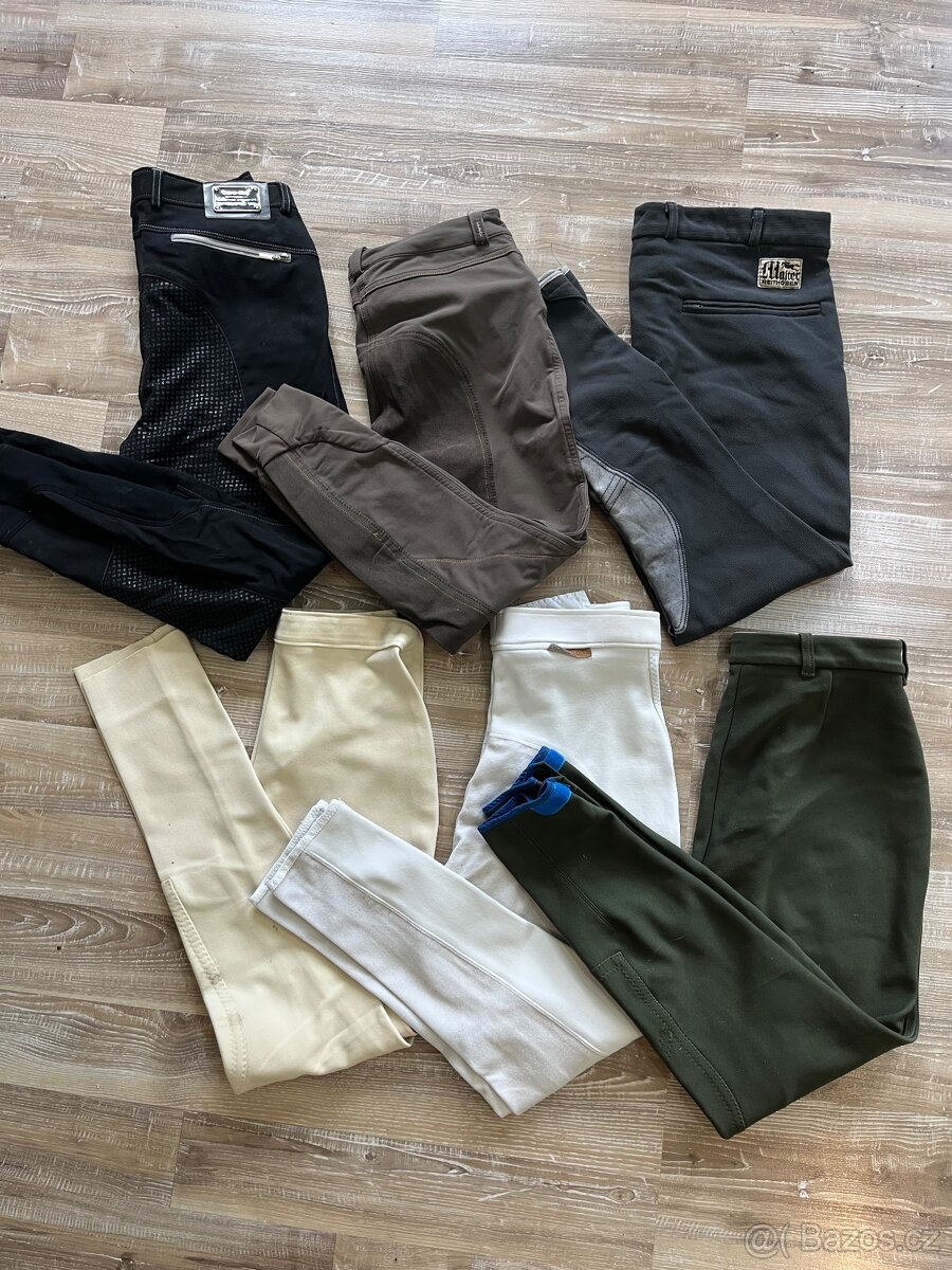 Rajtky - jezdecké kalhoty 50-200,-