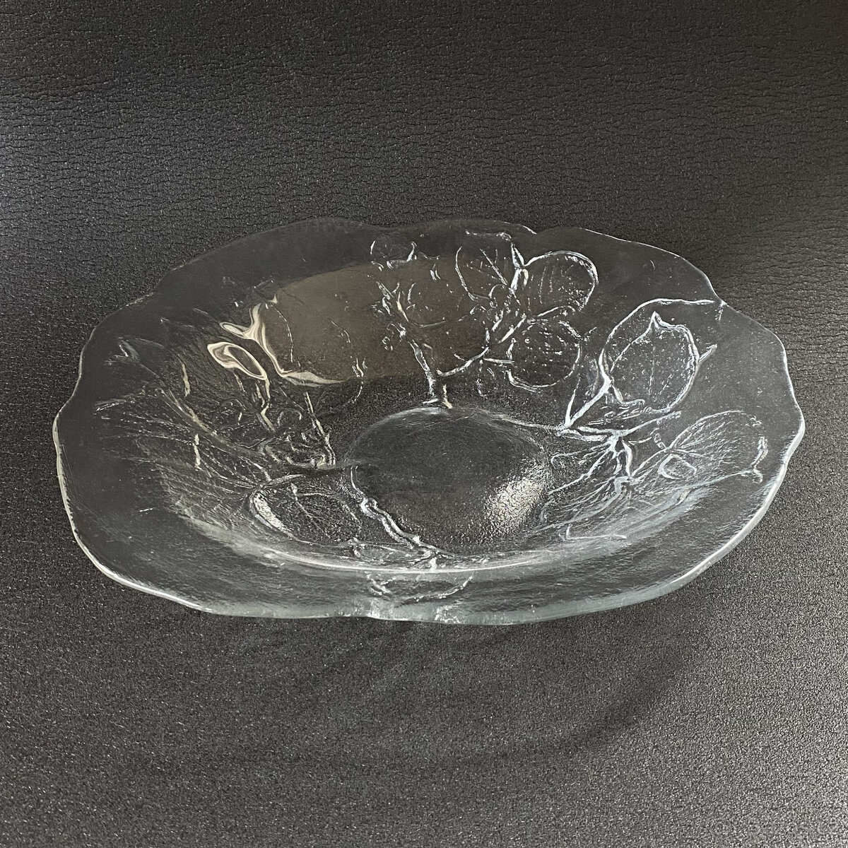 Obří skleněná servírovací mísa 34 cm, Skandinávie
