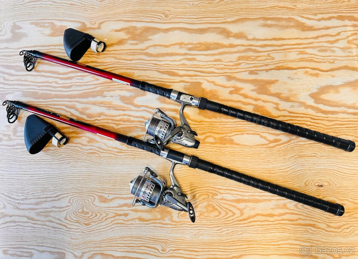SET 2 + 2 / TELESKOPICKÉ LINEAEFFE CARBO 2000 TELE CARP / 3,