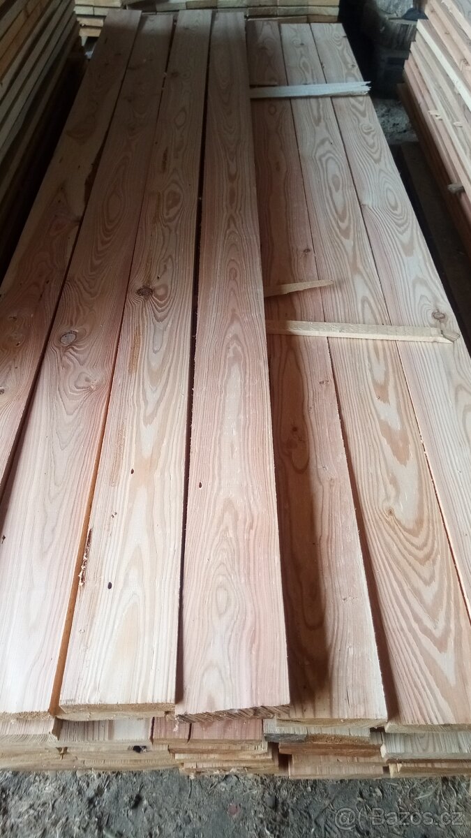 Hoblovaná prkna modřín 100x20x2000mm