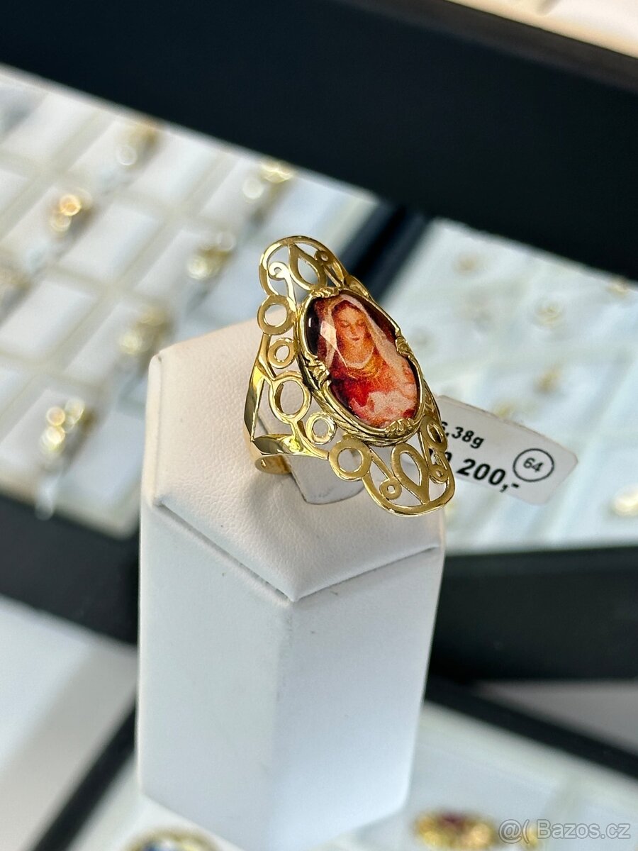 Zlatý prsten 6,38g ( 1599 Kč/g)
