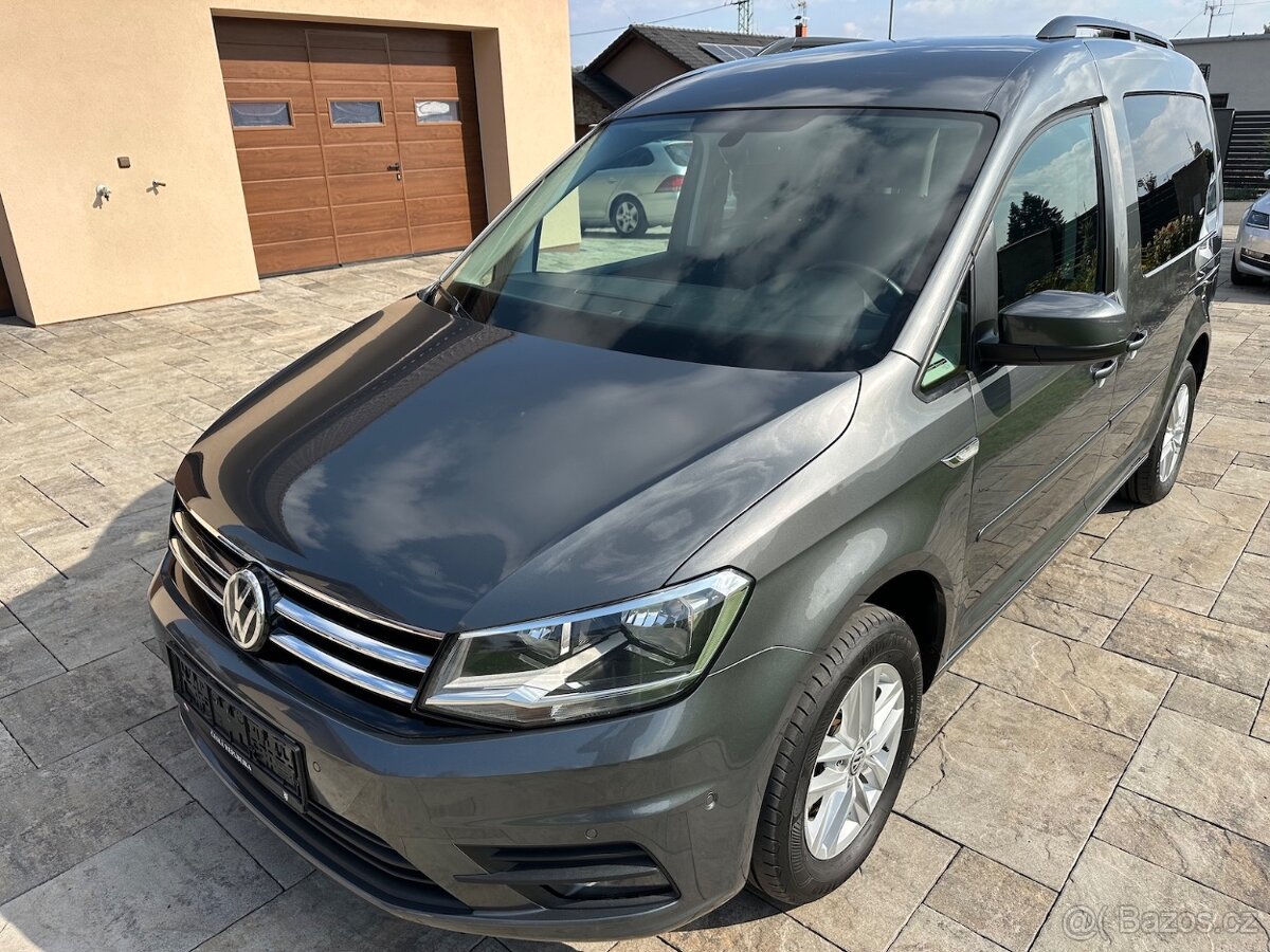 VW  Caddy 2,0TDi Comfortline – 2017 – DIGI KLIMA, TAŽNÉ, ALU