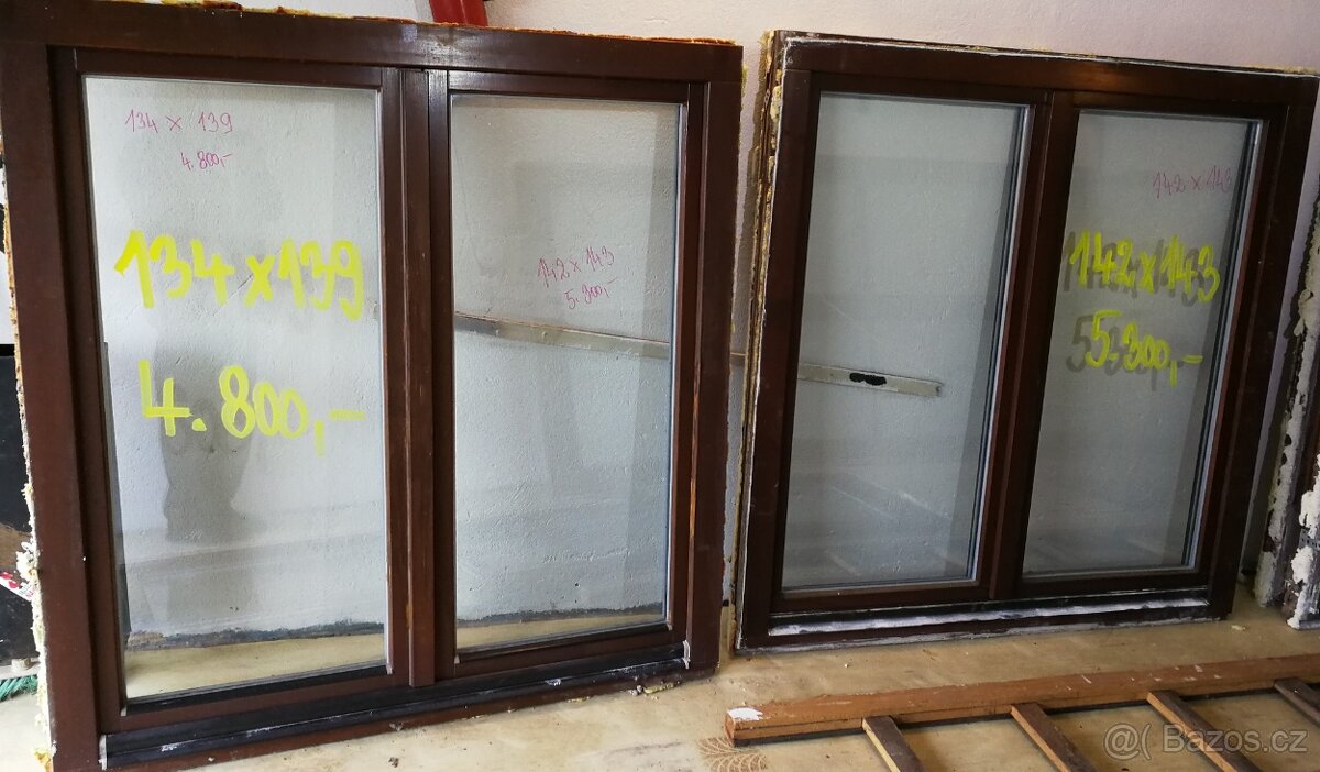 okna dřevěná euro