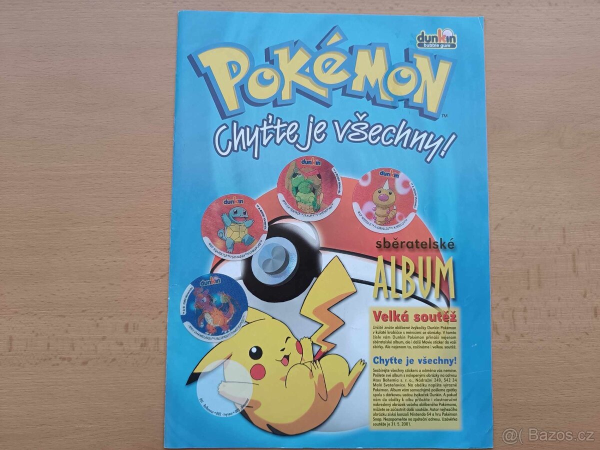 Pokemon měnící kolečka do alba