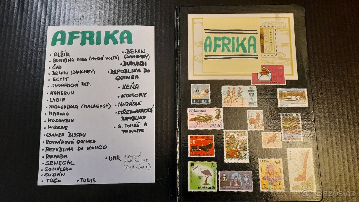 Prodám album známek AFRIKA 180ks