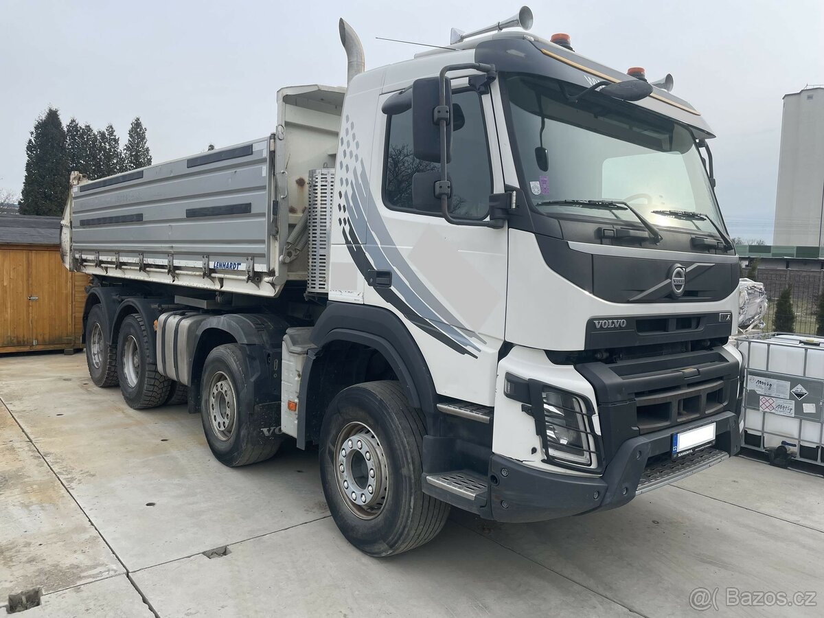 Volvo FMX 460 8x4, EURO 5, TŘÍSTRANNÉ SKLÁPĚNÍ