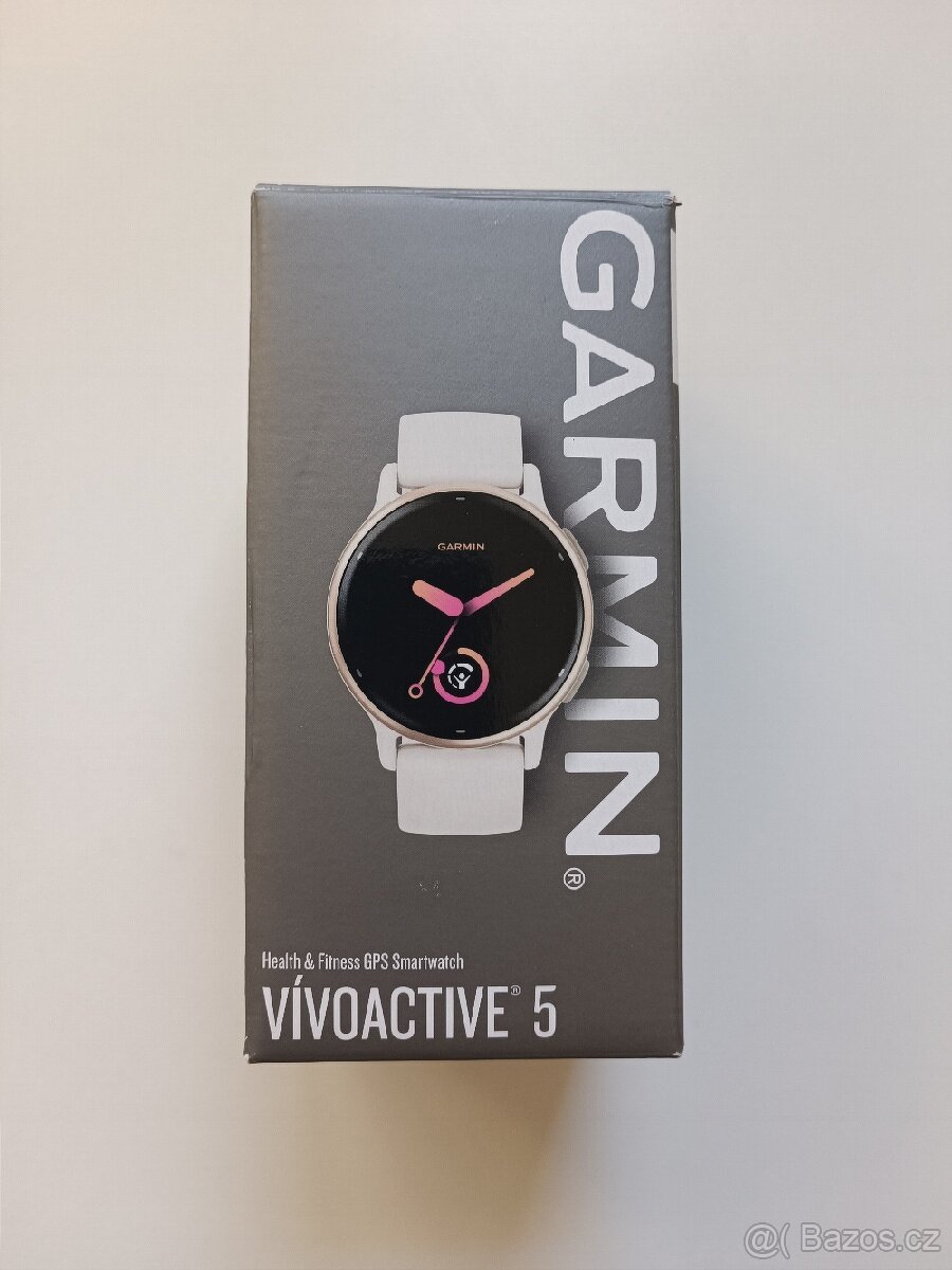 Garmin Vivoactive 5, Cream Gold/Ivory, silikonový pásek