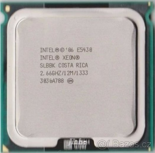 Ctyrjadro Intel Xeon E5430, socket 775, 4x 2,66 Ghz