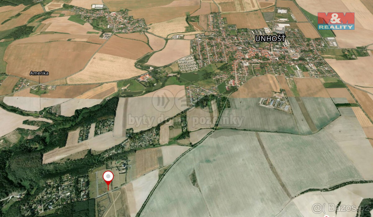 Prodej pole, 1616 m², Unhošť