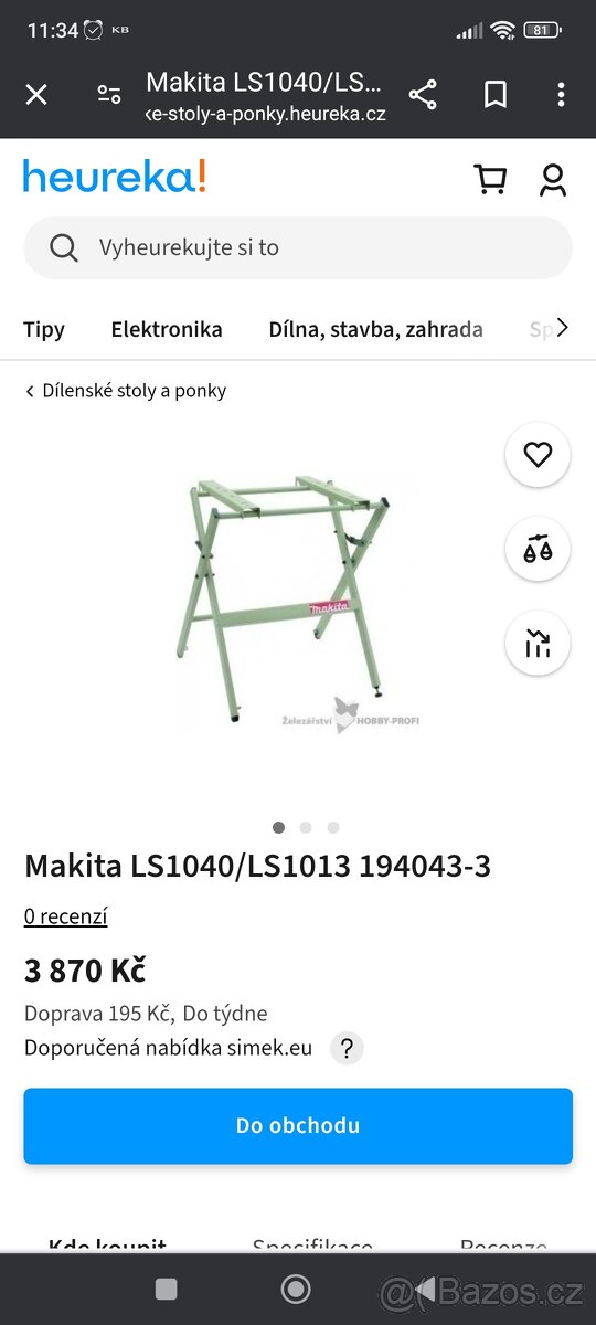 Stolek Makita