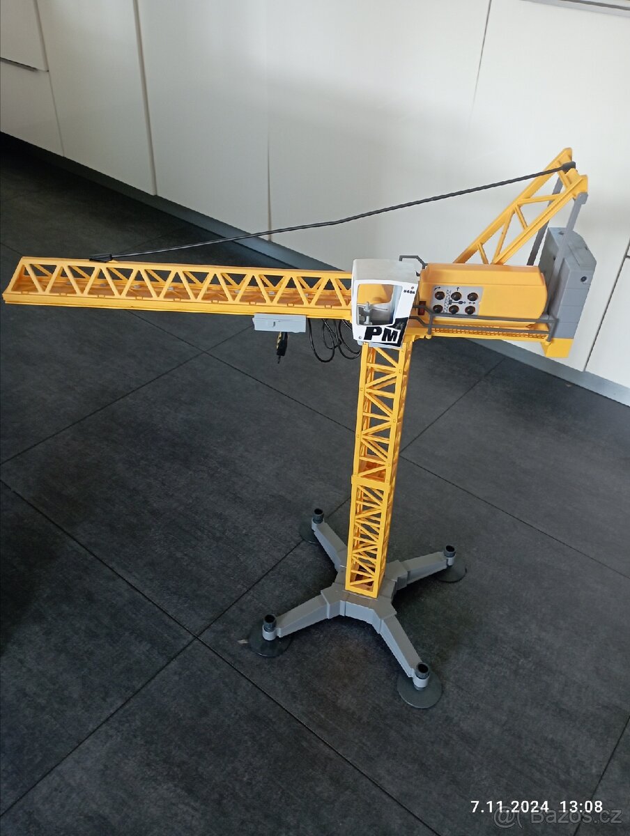 Velký jeřáb Playmobil s IR dálkovým ovládáním