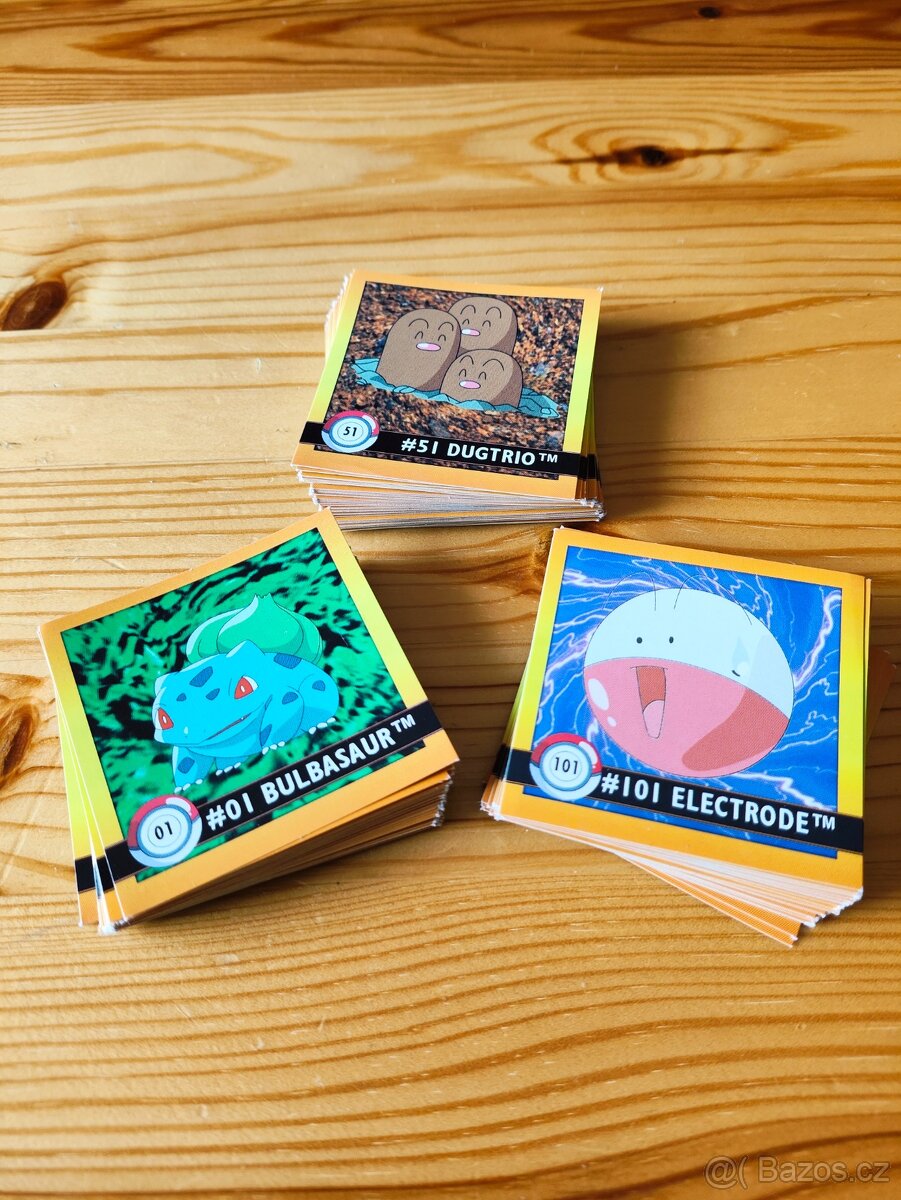 Prodám Pokémon nálepky kompletní sérii 1-150, Artbox