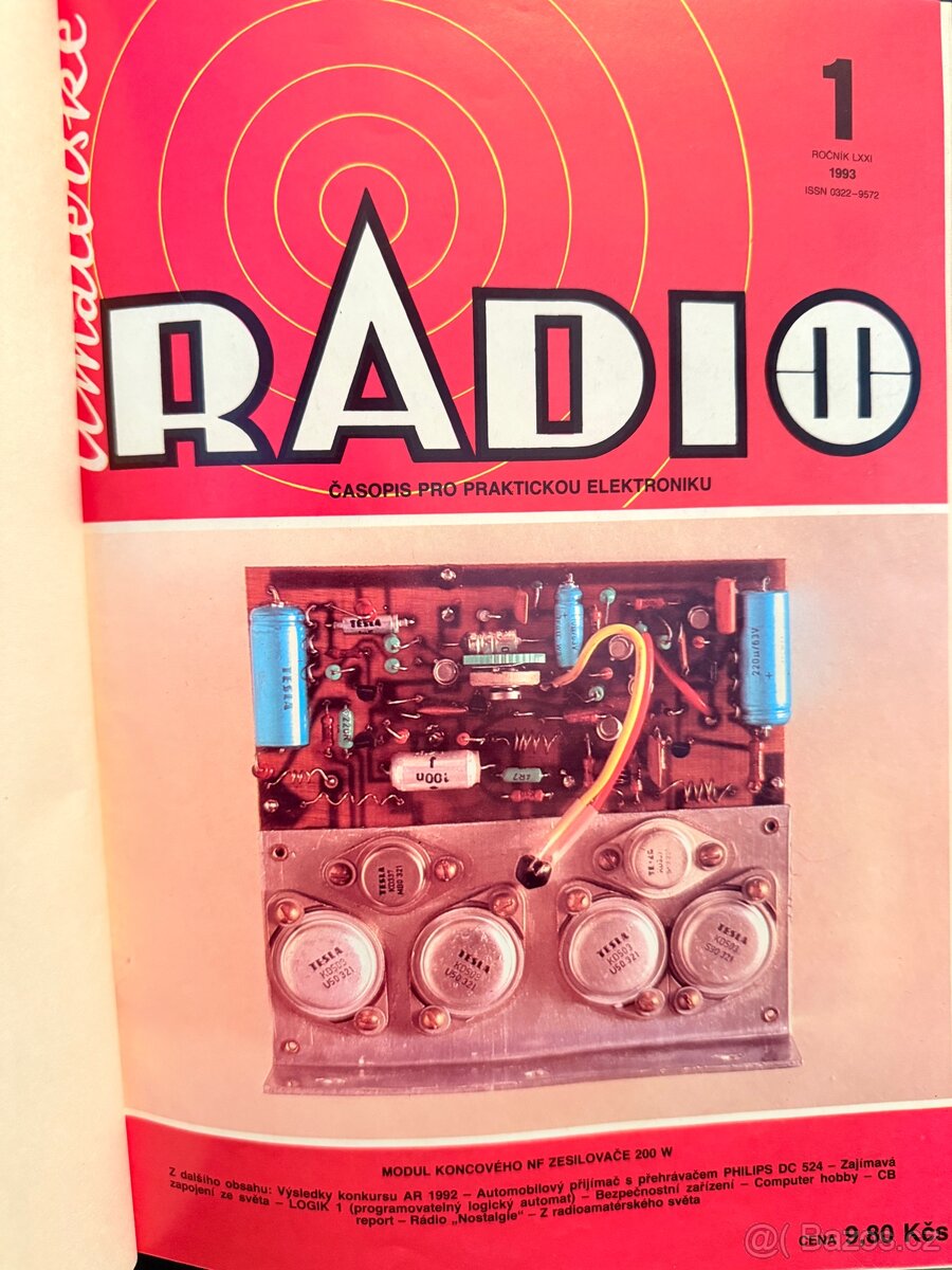 AMATÉRSKÉ RÁDIO , časopis, vyvázaný 10x
