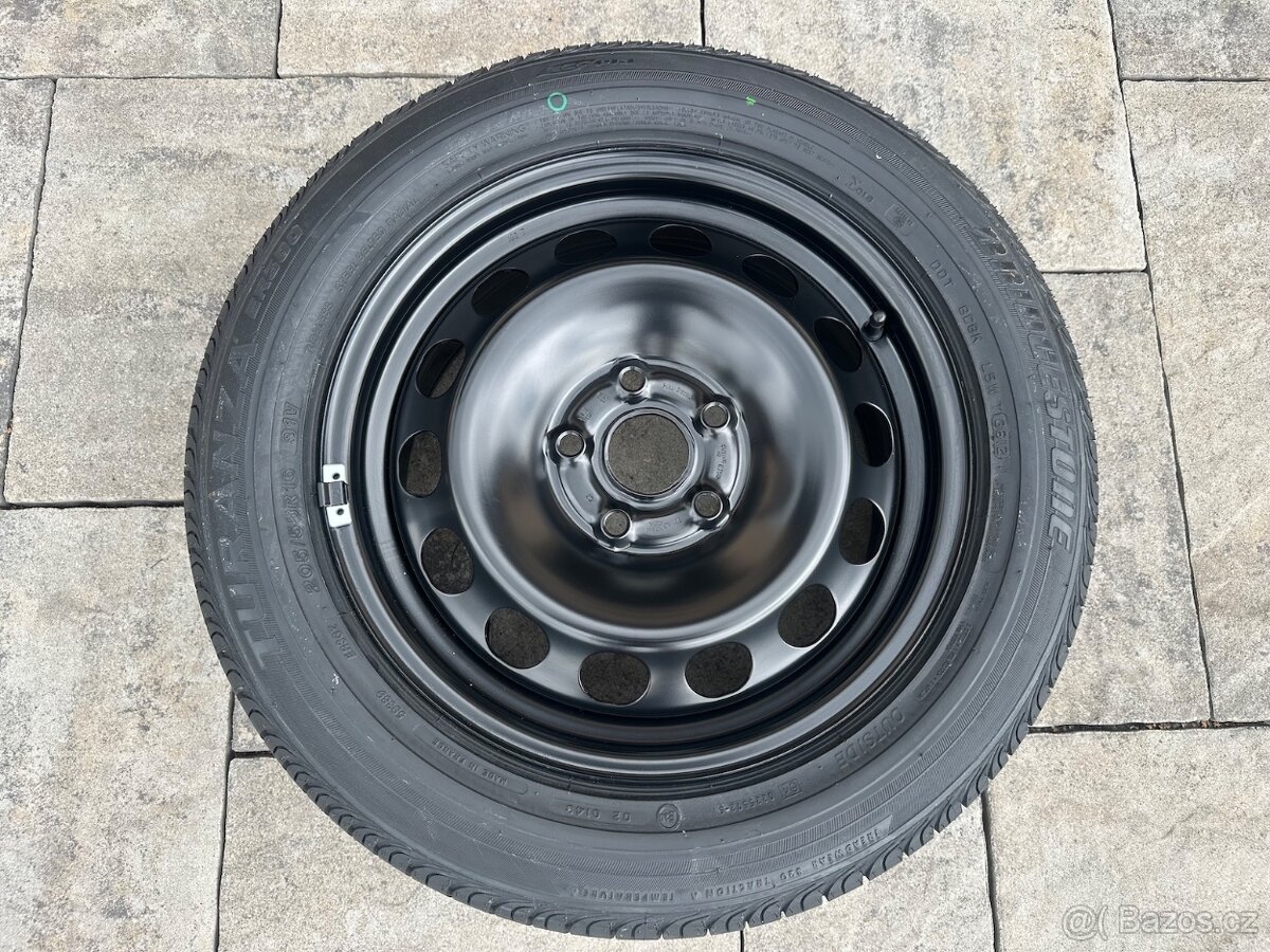 Plechový disk s pneu Bridgestone 5x112 205/55/16