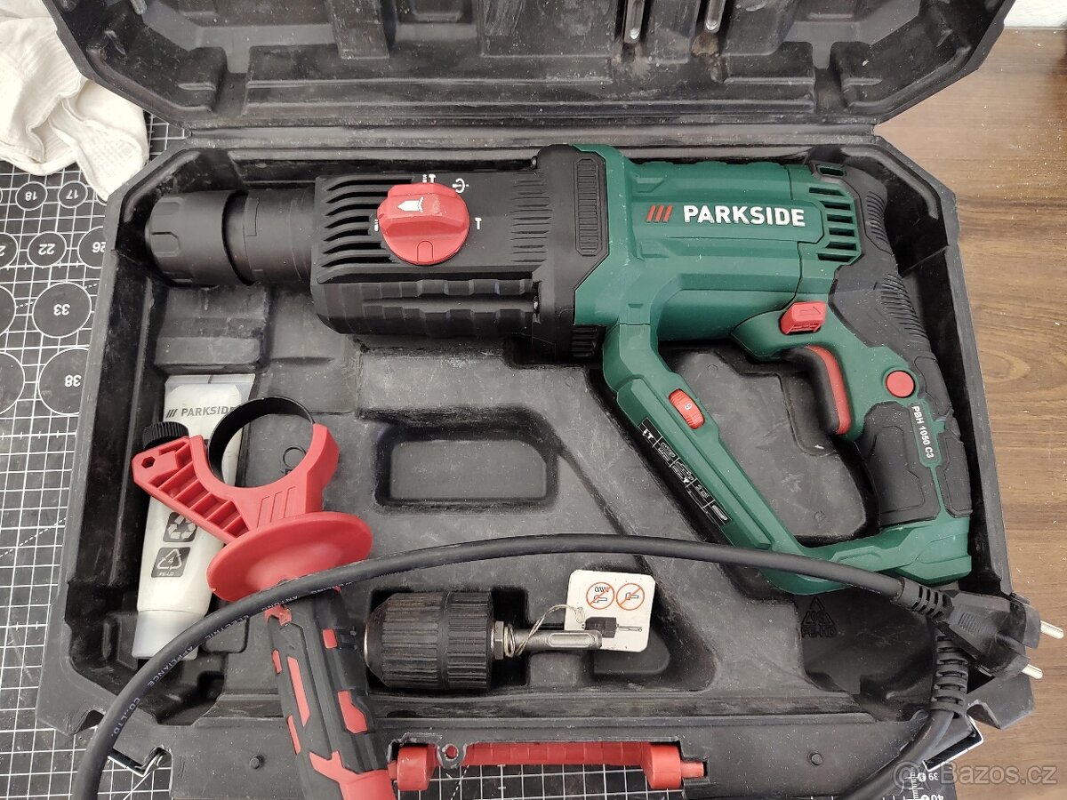 Vrtací kladivo parkside PBH 1050 C3 +přislišenství