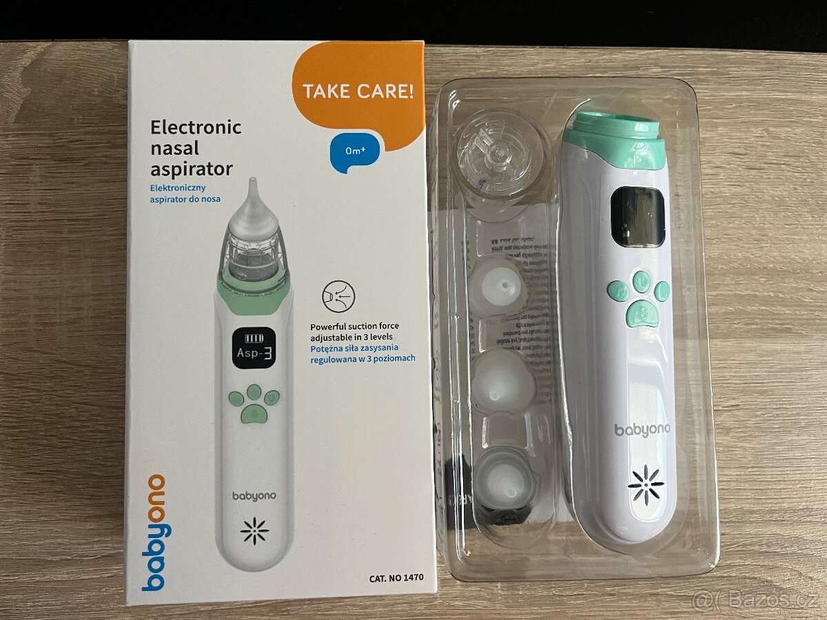 Babyono odsávačka nosních hlenů elektronická USB