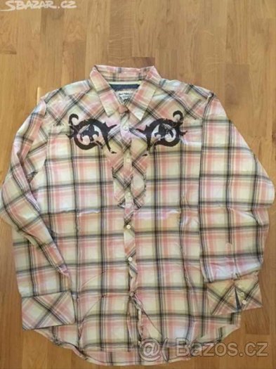 GUESS - pánská košile s dlouhými rukávy XL