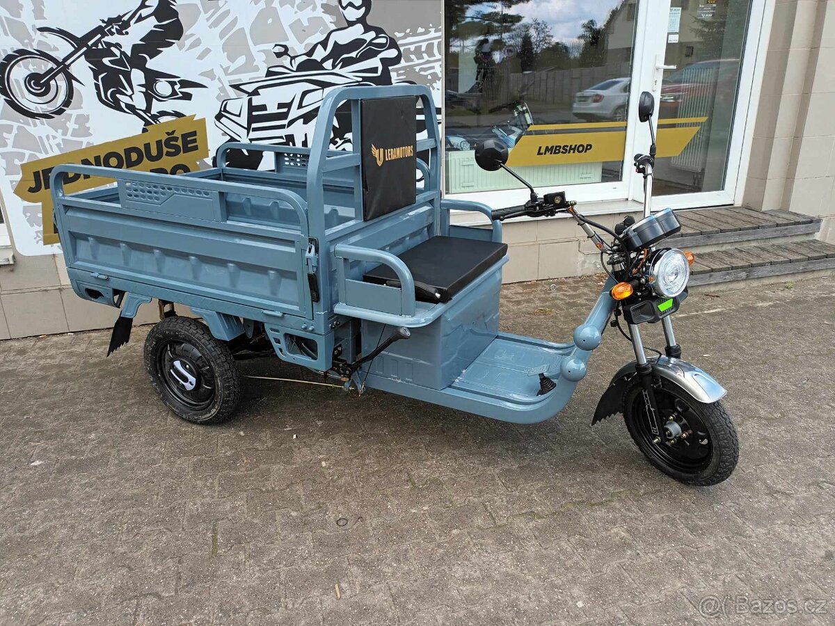 Elektrická pracovní tříkolka Cargo G1 1000W COC šedá
