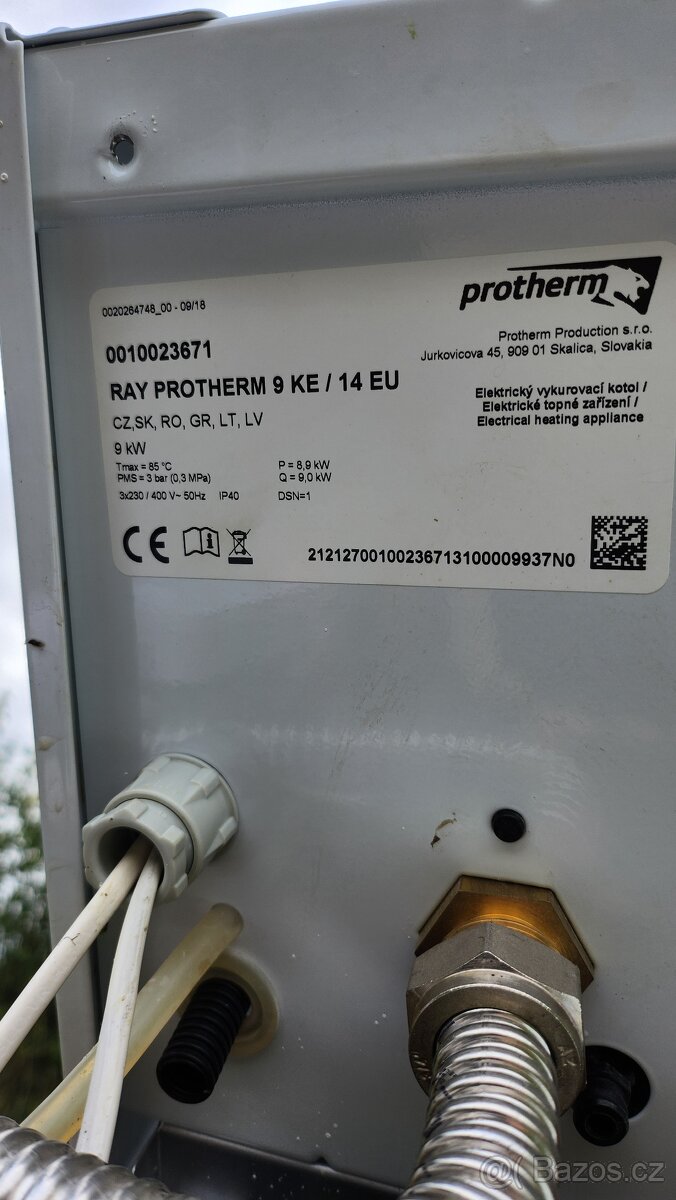 Elektrokotel porotherm 9 kw
