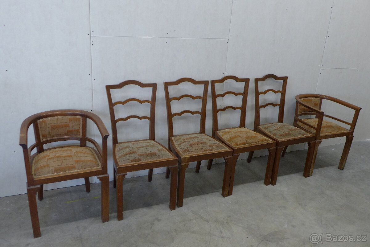 souprava židlí 20. léta minulého století