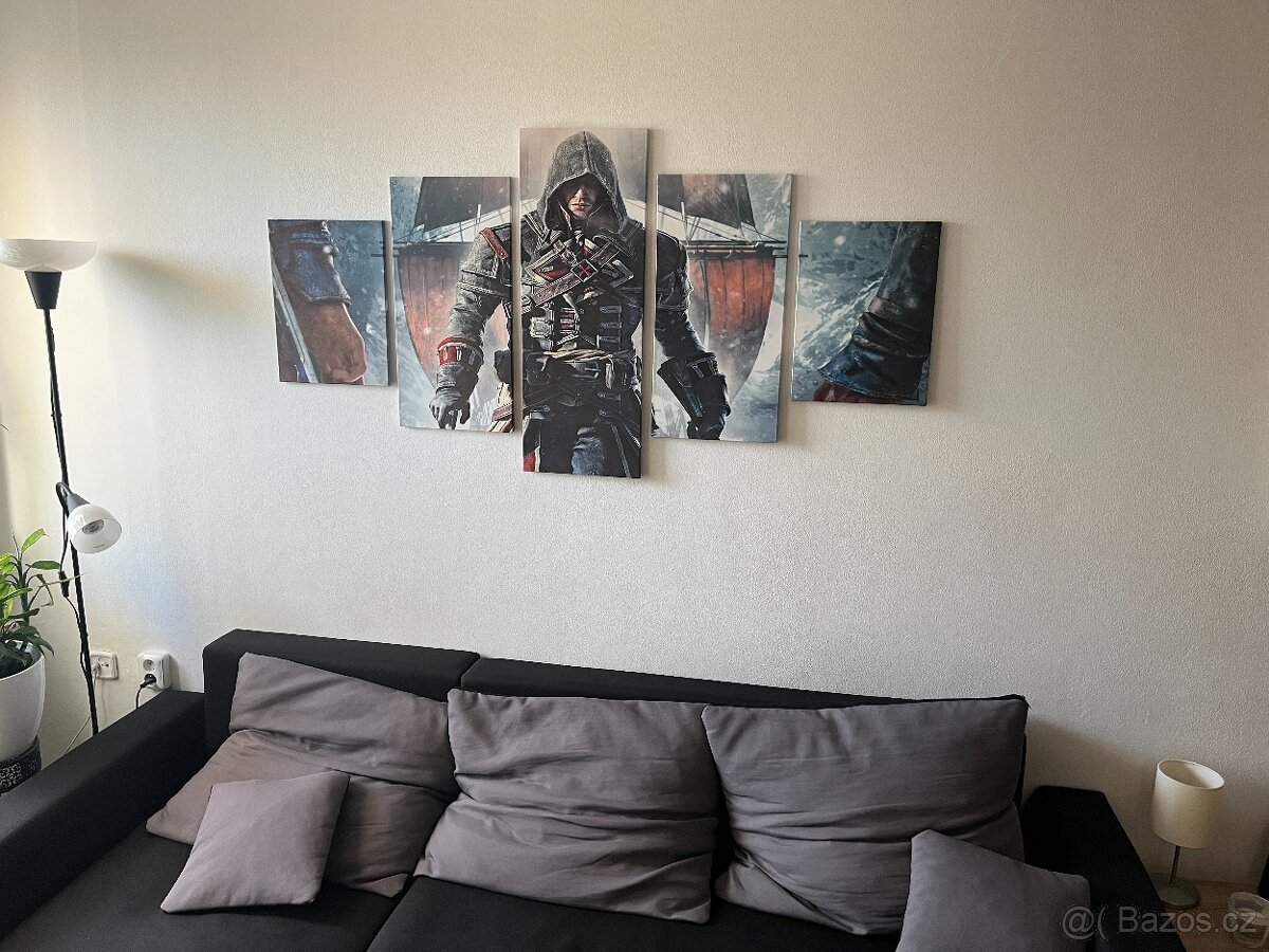 5 dílný obraz Assassins Creed Rogue