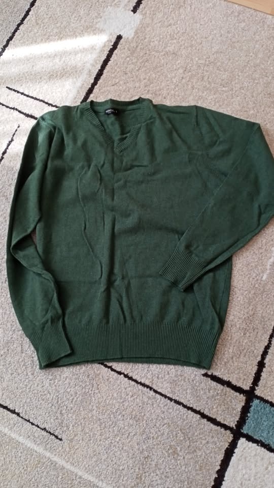 4x pánský svetr XL, L - zelený,